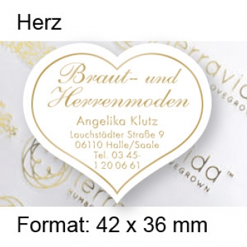 Preview: Prestige Etikett "Herz groß" Preview: Prestige Etikett "Herz groß"