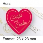Preview: Prestige Etikett "Herz klein"