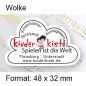 Preview: Prestige Etikett "Wolke"