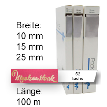 Seidenband, einfarbig bedruckt, lachs (52)