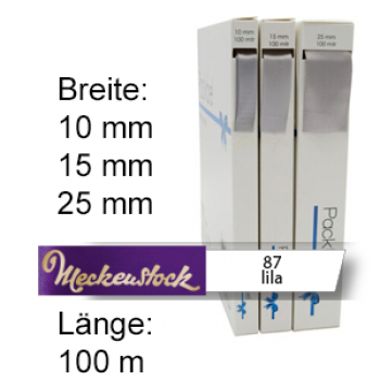 Seidenband, einfarbig bedruckt, lila (87)
