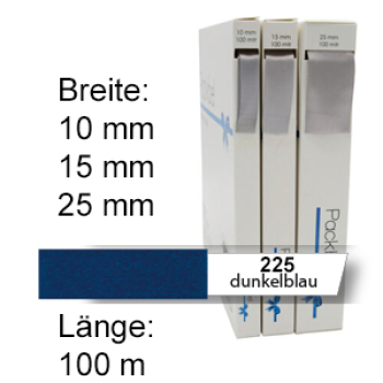 Seidenband, unbedruckt, dunkelblau (225)