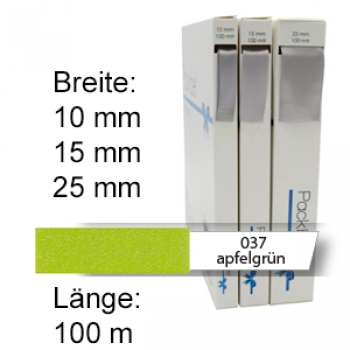 Seidenband, unbedruckt, apfelgrün (37)