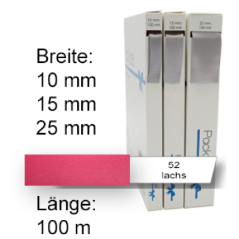 Seidenband, unbedruckt, lachs (52)