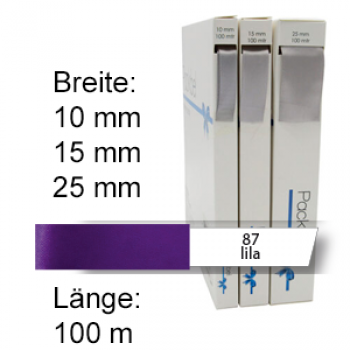 Seidenband, unbedruckt, lila (87)