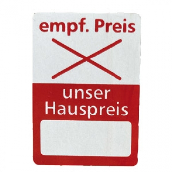 Preview: 3-bahniges Etikett, Höhe 35 mm, Breite 25 mm - Hauspreis Preview: 3-bahniges Etikett, Höhe 35 mm, Breite 25 mm - Hauspreis