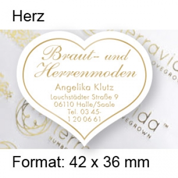 Prestige Etikett "Herz groß"