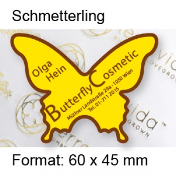 Prestige Etikett "Schmetterling"