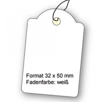 Karton-Hängeetikett 32 x 50 mm