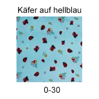 Simple Packet Folie, Käfer auf hellblau
