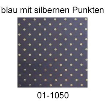 Simple Packet Folie, blau mit silbernen Punkten