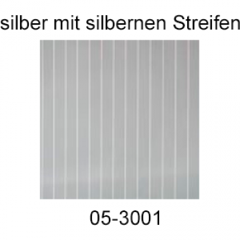 Simple Packet Folie, silber mit silbernen Streifen