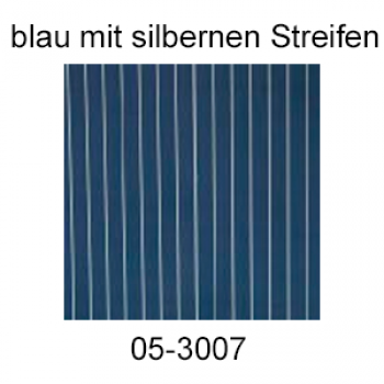 Simple Packet Folie, blau mit silbernen Streifen