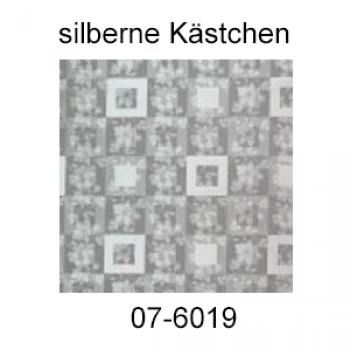 Simple Packet Folie, silberne Kästchen mit Rankenmotiven