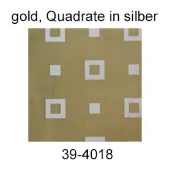 Simple Packet Folie, gold mit silbernen Quadraten