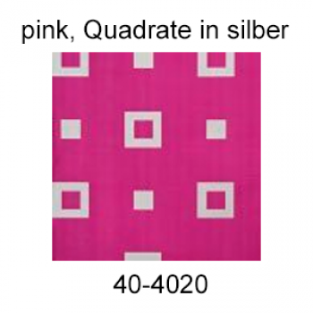 Simple Packet Folie, pink mit silbernen Quadraten