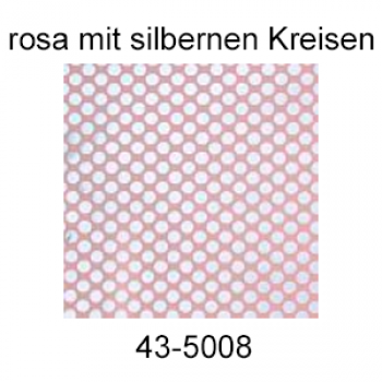 Simple Packet Folie, rosa mit silbernen Kreisen