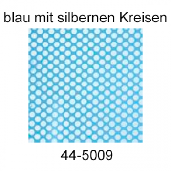 Simple Packet Folie, hellblau mit silbernen Kreisen