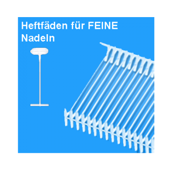 Heftfäden für Anheftpistolen mit FEINER Nadel