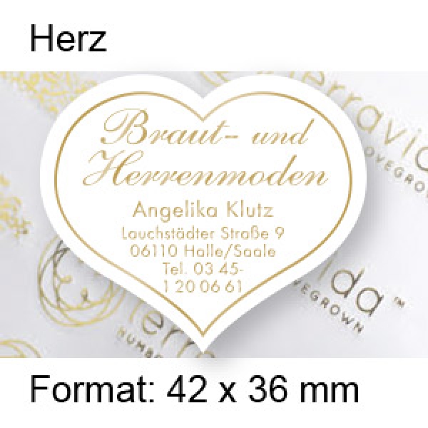 Prestige Etikett "Herz groß"