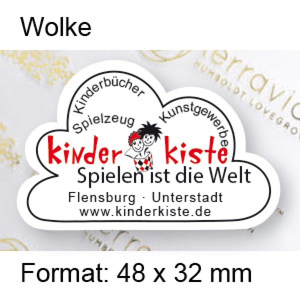 Prestige Etikett "Wolke"