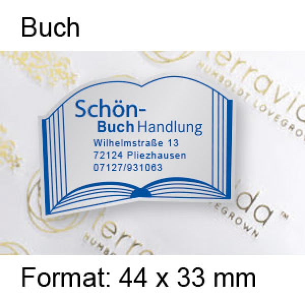 Prestige Etikett "Buch"