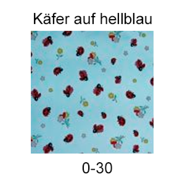 Simple Packet Folie, Käfer auf hellblau