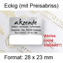 Prestige Etikett "Rechteck groß" - mit Preisabriss