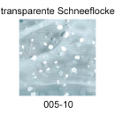 Simple Packet Folie, transparent mit Schneeflocken